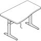 Workrite Sierra Crank Rectangular Curved Front (22-34") Height Adjustable Table / Desks