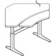 Workrite Sierra Crank 2 Legs Equal Corner Bi-Level (22-34") Height Adjustable Tables