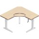 Workrite Sierra Crank Equal Corner 3 Legs, Keyboard Cutout (22-34") Height Adjustable Tables