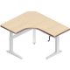 Workrite Sierra Crank Offset Corner 3 Legs (22-34") Height Adjustable Workcenters