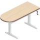 Workrite Sierra Crank Peninsula 2 Legs Left or Right (22-34") Height Adjustable Tables / Desks