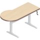 Workrite Sierra Crank P Peninsula 2 Legs Left or Right (22-34") Height Adjustable Tables / Desks
