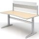 Workrite Sierra Pin Rectangular Concave Front (22-34") Height Adjustable Tables / Desks 