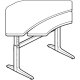 Workrite Sierra Pin Equal Corner 2 Leg Bi-Level (22-34") Height Adjustable Table / Desk 