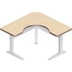 Workrite Sierra Pin Cockpit Corner 3 Legs (22-34") Height Adjustable Table 