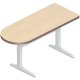 Workrite Sierra Pin Peninsula 2 Legs Left or Right (22-34") Height Adjustable Tables