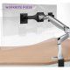 Workrite PA4000-B or PA4000-S Poise Twin Flat Panel Monitor Arm