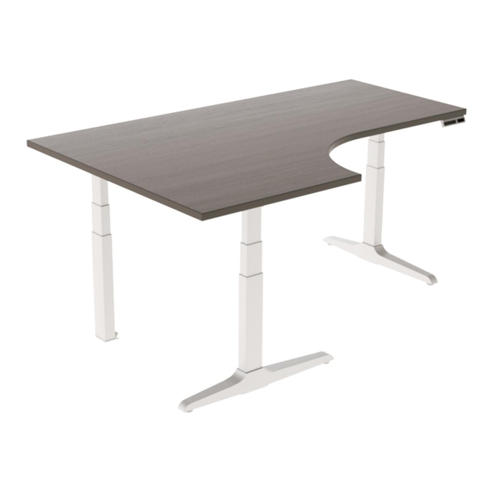WorkRite Sierra HX Electric Offset Corner Height Adjustable Desk