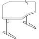 WorkRite Sierra HX Crank Equal Corner 2 Legs Height Adjustable Workcenter