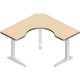 WorkRite Sierra HX Pin Cockpit Corner 3 Legs Height Adjustable Workcenter