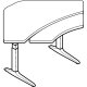 WorkRite Sierra HX Electric Equal Corner 2 Legs Bi-Level Table