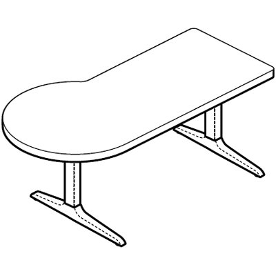 WorkRite Sierra HXL Electric P Peninsula 2 Legs Workcenter