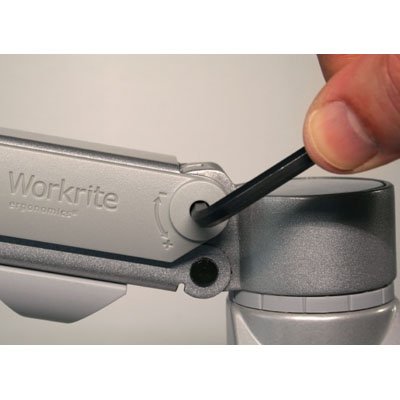 Workrite WA2000-C-S or WA2000-G-S Willow Dual Wide Monitor Arm