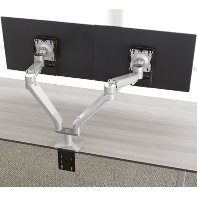 Workrite WA2000-C-S or WA2000-G-S Willow Dual Wide Monitor Arm