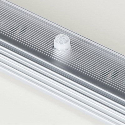 Increase your energy savings with the passive infrared occupancy sensor which automatically turns the light off after 15 minutes of inactivity