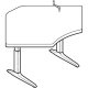 Workrite Sierra HXL Crank Equal Corner 2 Legs Workcenter