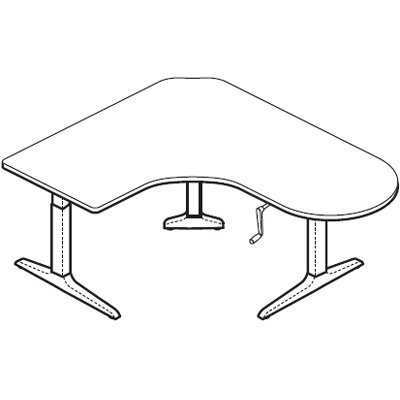 Peninsula Workcenter Right, Dual Depth SCFHXL60247230YR
