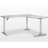 Workrite Sierra HXL Crank P Peninsula 3 Legs Sit-to-Stand Table
