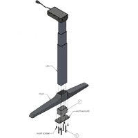 Workrite 6100615-XX-2.25 Sierra HX/HXL Series Leg Extension Kit