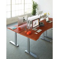 WorkRite Fundamentals EX Electric P Peninsula 2 Legs Workcenter