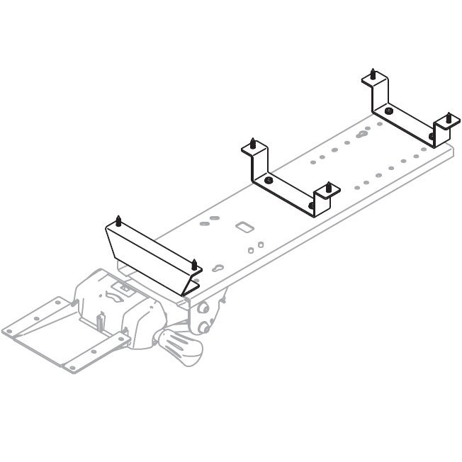 Workrite BMK-1-B or BMK-2-B Bench Mount Kit