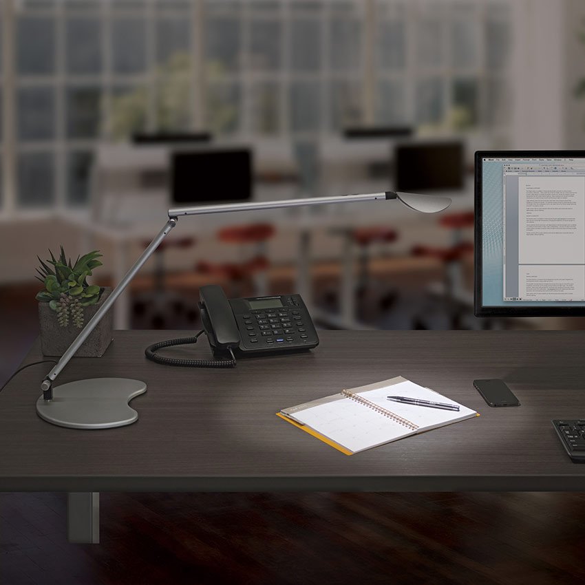 Workrite AST2 Astra 2 Double Arm Desktop Task Light