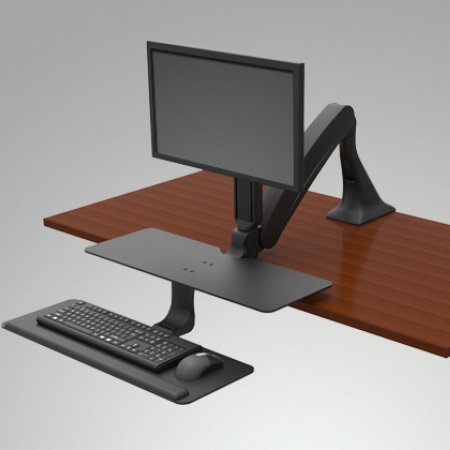 ISE Activate Single or Dual Monitor Sit Stand Workstation