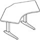 Workrite Essentia Electric 120 degree Corner 2 Leg Workcenter