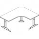 Workrite Essentia Electric Large Offset Corner 3 Leg Workcenter