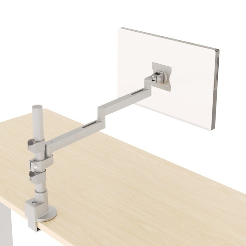 Conform Single Static Monitor Arm in Silver