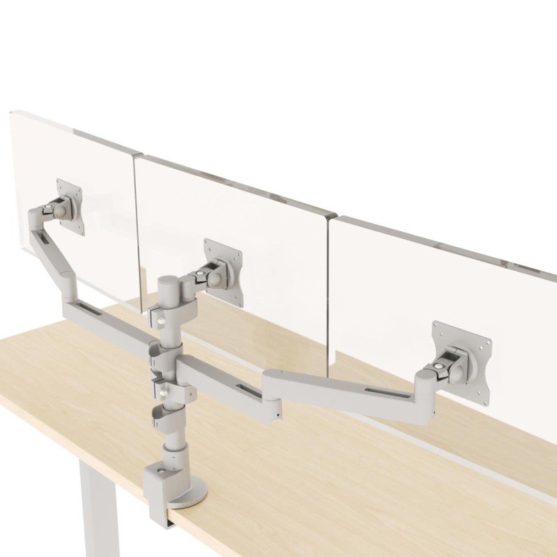 Conform Triple Static Monitor Arm in Silver