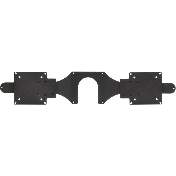 Workrite MON-ACCBRKT-1TO2-B Universal Twin Monitor Bracket