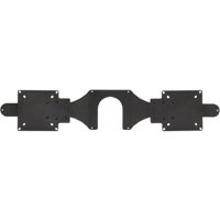 Workrite MON-ACCBRKT-1TO2-B Universal Twin Monitor Bracket