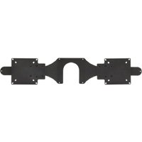 Workrite MON-ACCBRKT-1TO2-B Universal Twin Monitor Bracket