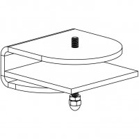 Workrite MON-ADPTLPC-P-B Poise Low Profile C-Clamp