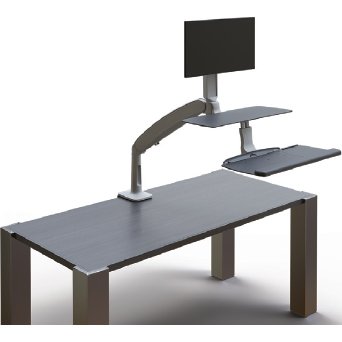 Workrite Solace 2 Single or Dual Monitor Sit-Stand Workstation