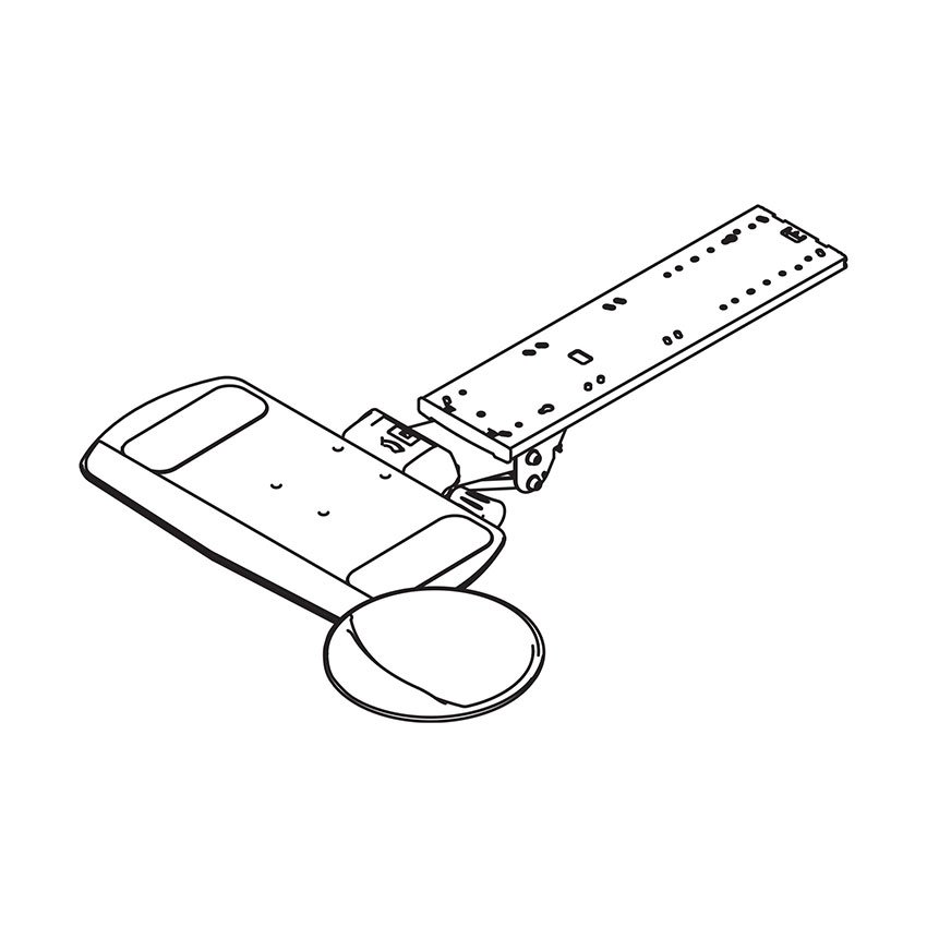Workrite AKP02 Fundamentals Adjustable Keyboard Platform System