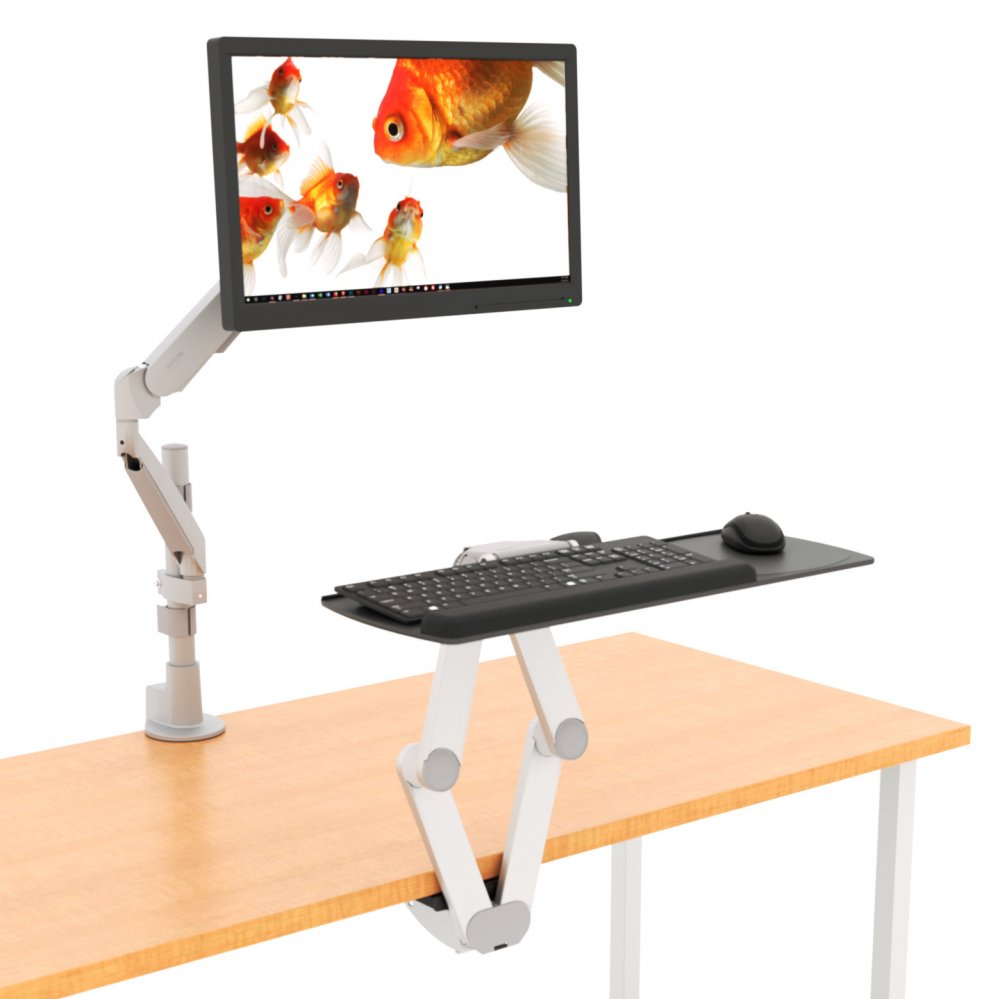 S2S Compact Keyboard Tray System - Standing