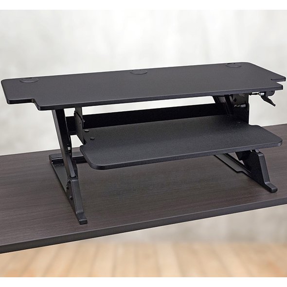 Workrite SOL-HD-DT-B Solace Desktop HD Sit-Stand Workstation