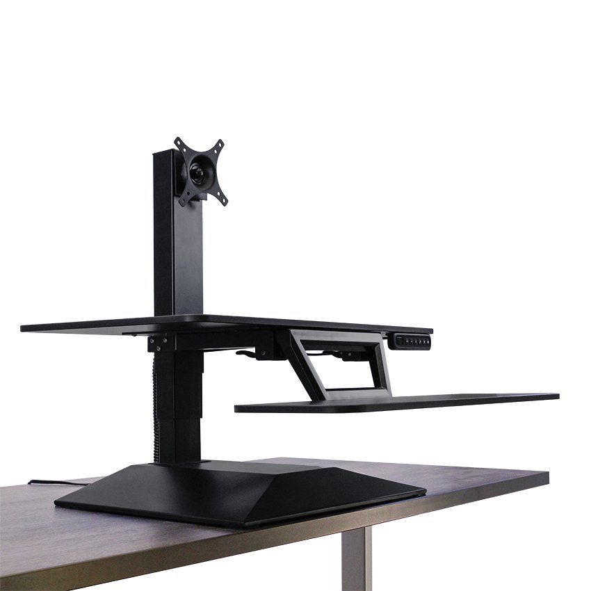 Workrite SOL-E-DT-B Solace Electric Standing Desk Converter