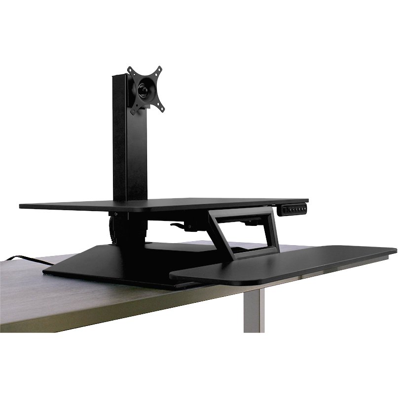 Workrite SOL-E-DT-B Solace Electric Standing Desk Converter