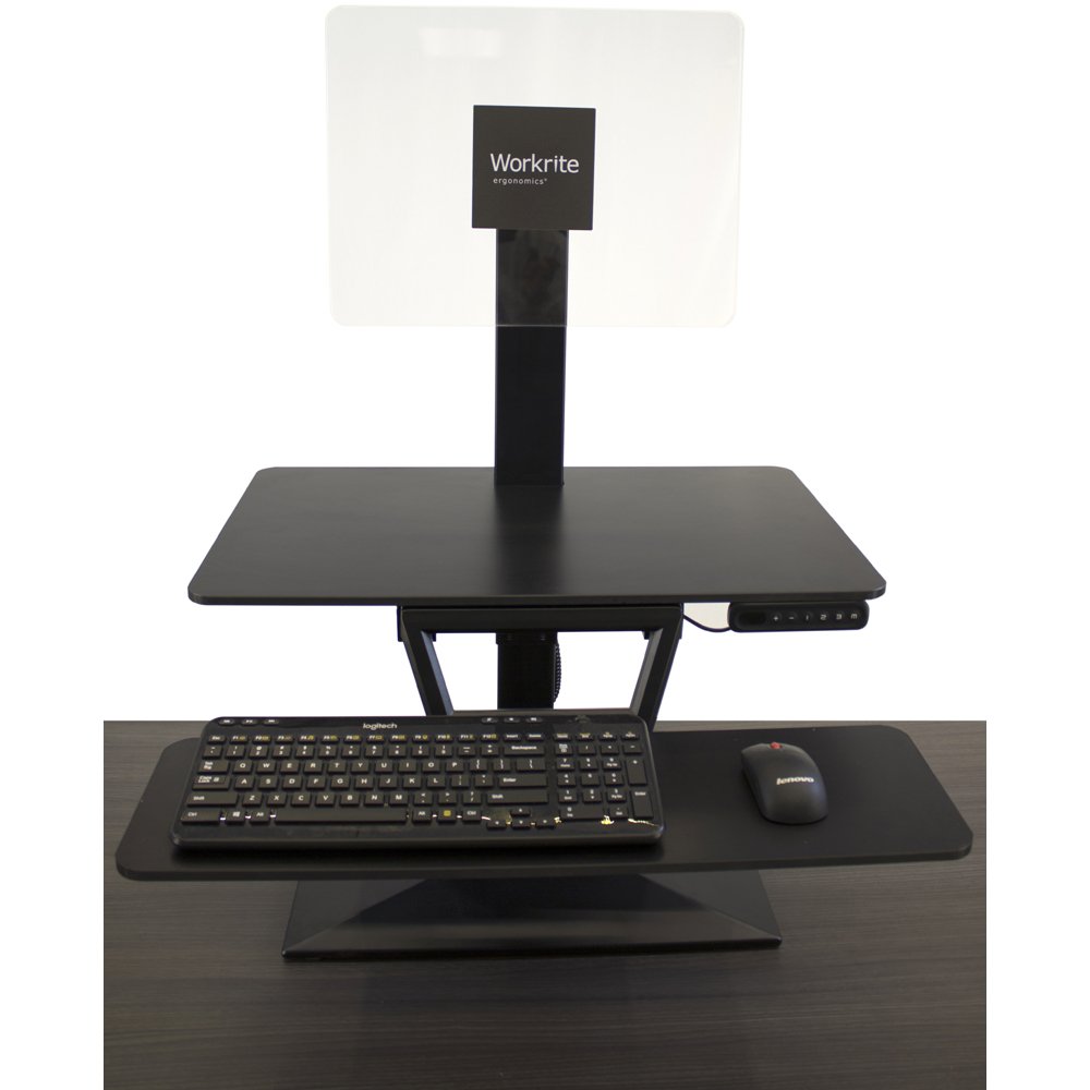 Workrite SOL-E-DT-B Solace Electric Standing Desk Converter
