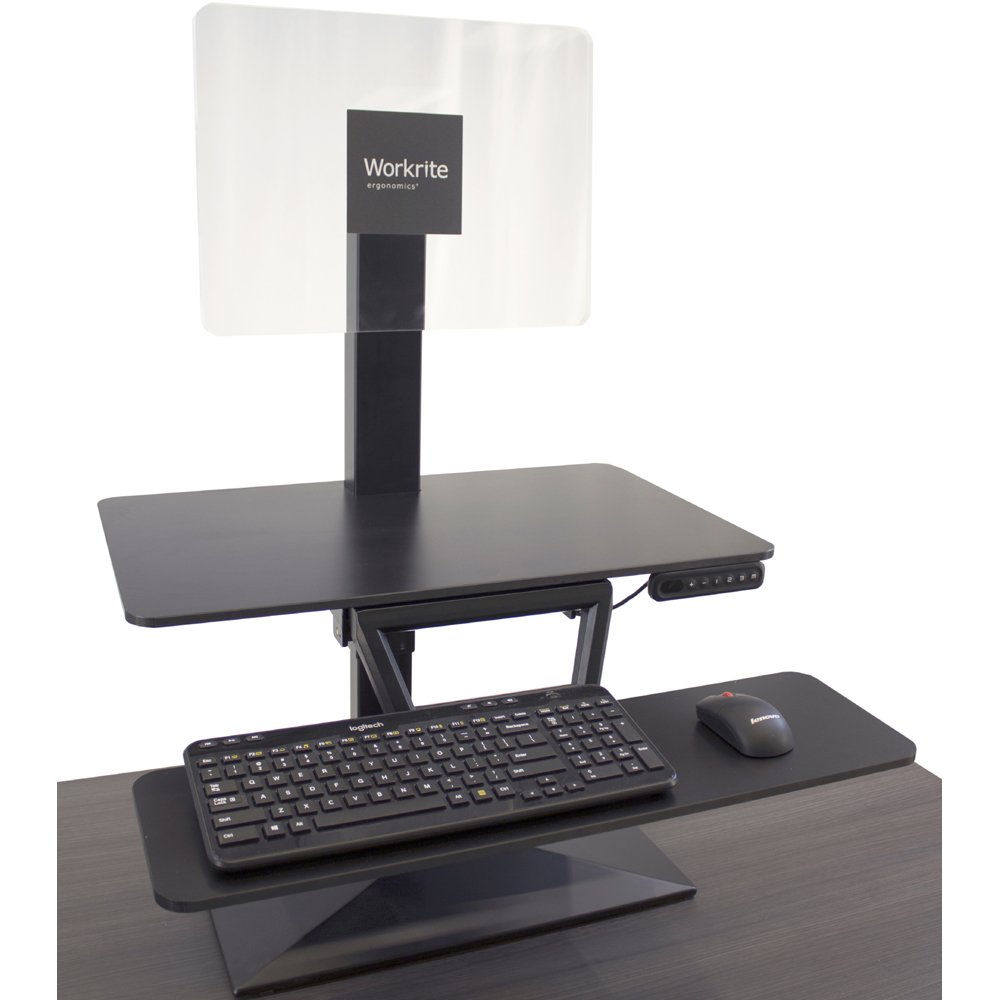 Workrite SOL-E-DT-B Solace Electric Standing Desk Converter