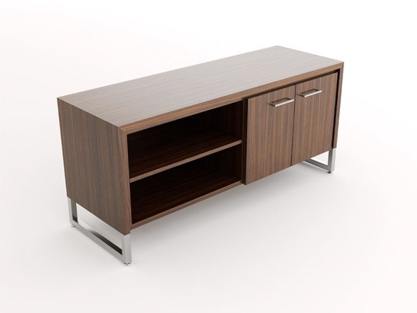 Advent Credenza - Open Shelves - Door with Shelevs