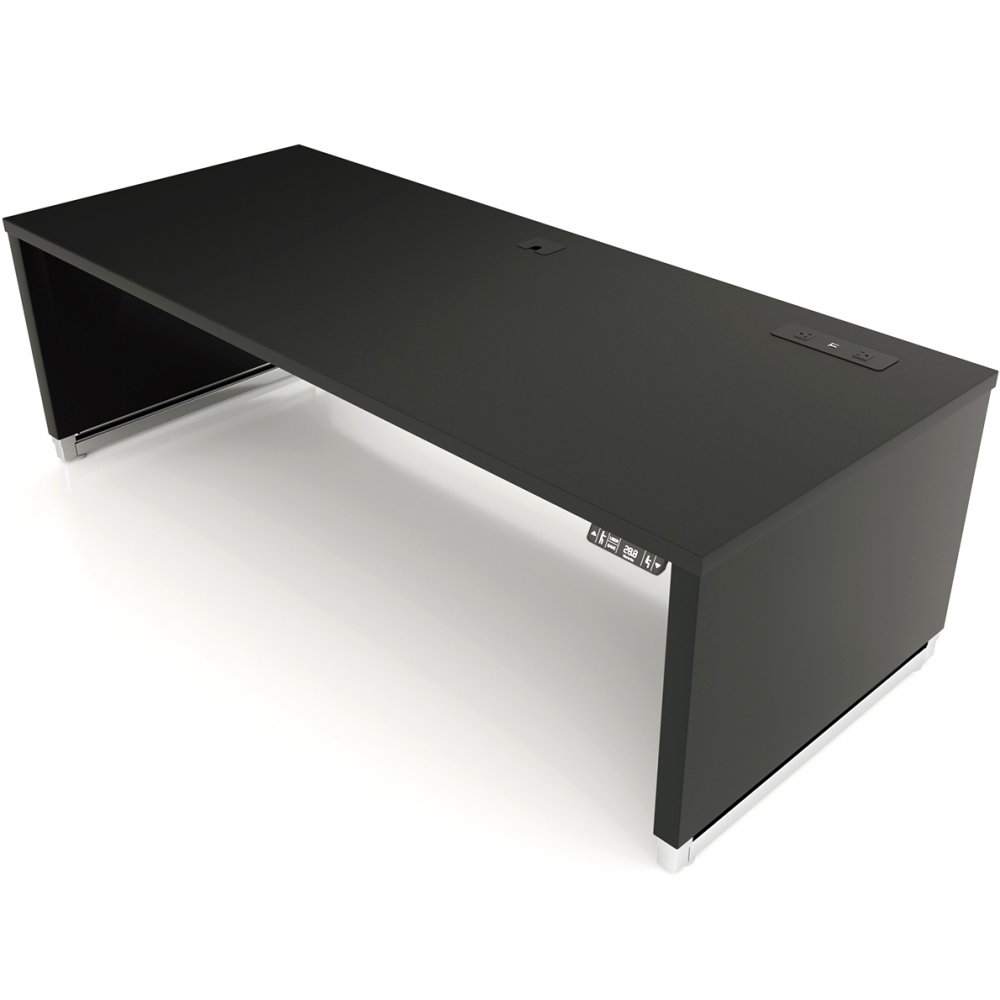 Workrite ADV-7230 Advent Desk - Black laminate color with low position