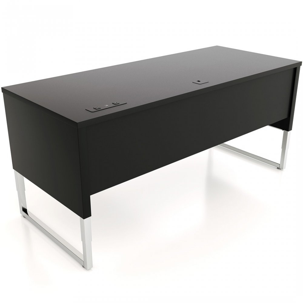 Workrite ADV-7230 Advent Desk - Black laminate color with mid position