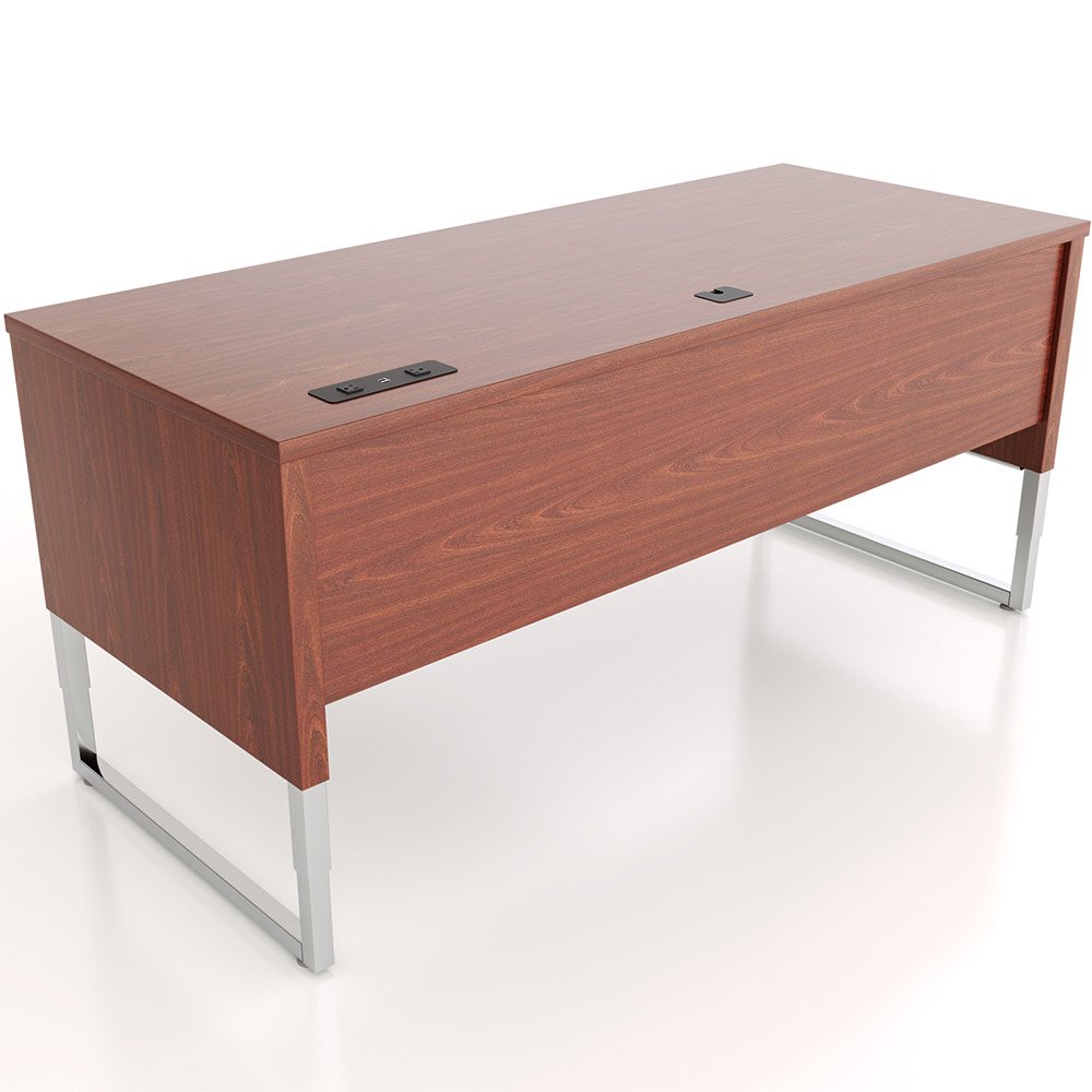 Workrite ADV-7230 Advent Desk - Mahogany laminate color with mid position