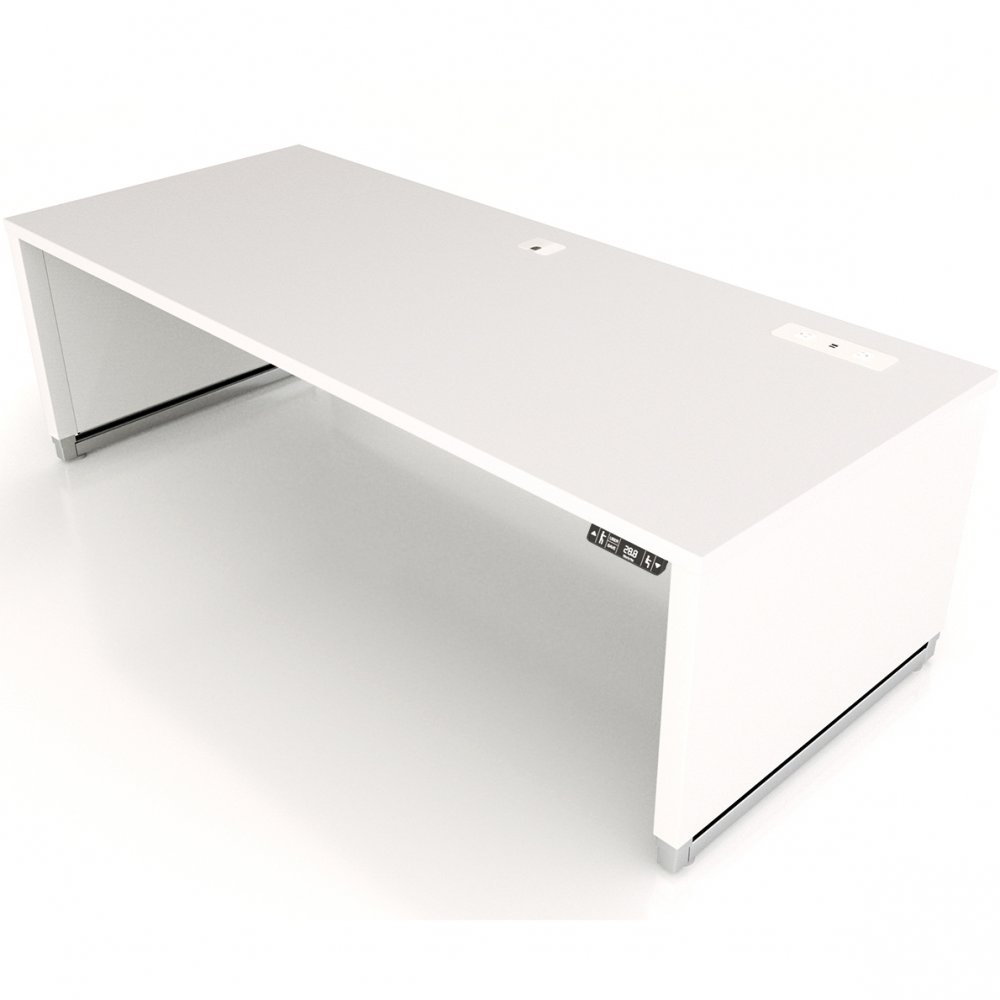 Workrite ADV-7230 Advent Desk - White laminate color with low position