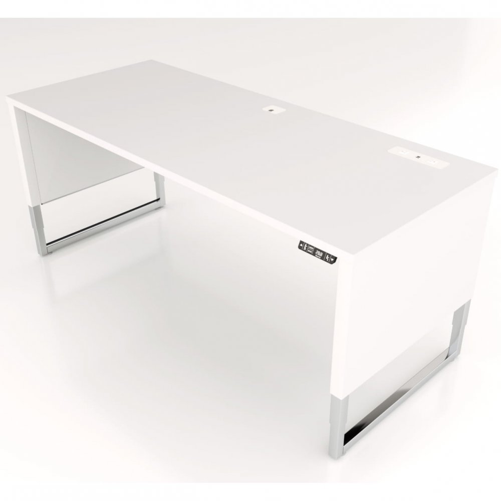 Workrite ADV-7230 Advent Desk - White laminate color with mid position
