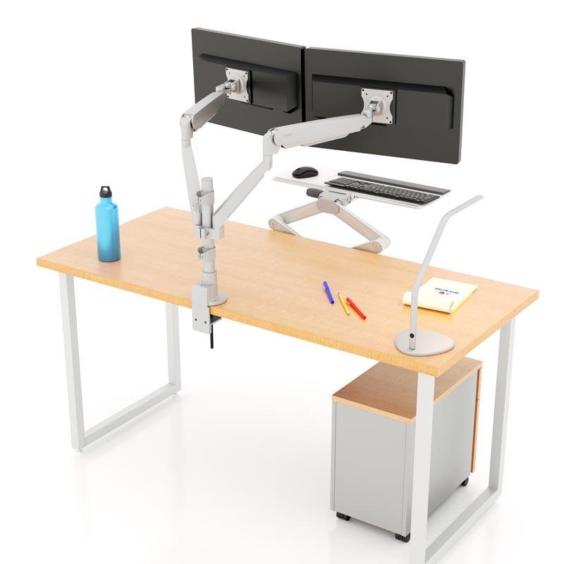 Workrite Solace Stealth Dual Monitor Sit-Stand